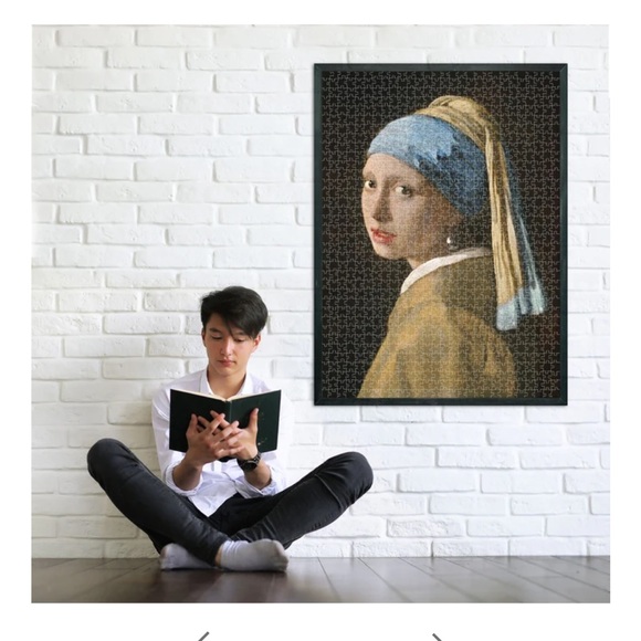 Clementoni 1000 Piece Puzzle: Vermeer - Girl With A Pearl Earring - Picture 4 of 7